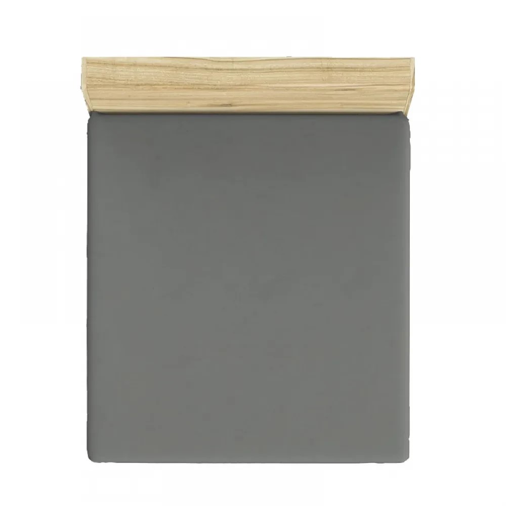 Asir Ranforce Double Flat Sheet Dark Grey 240x260cm