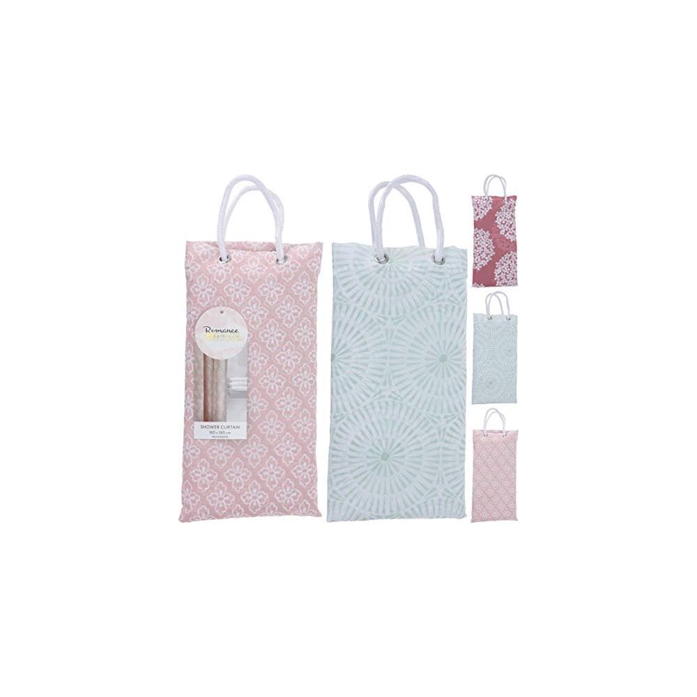 Koopman Polyester 180X200Cm Shower Curtain 3Ass