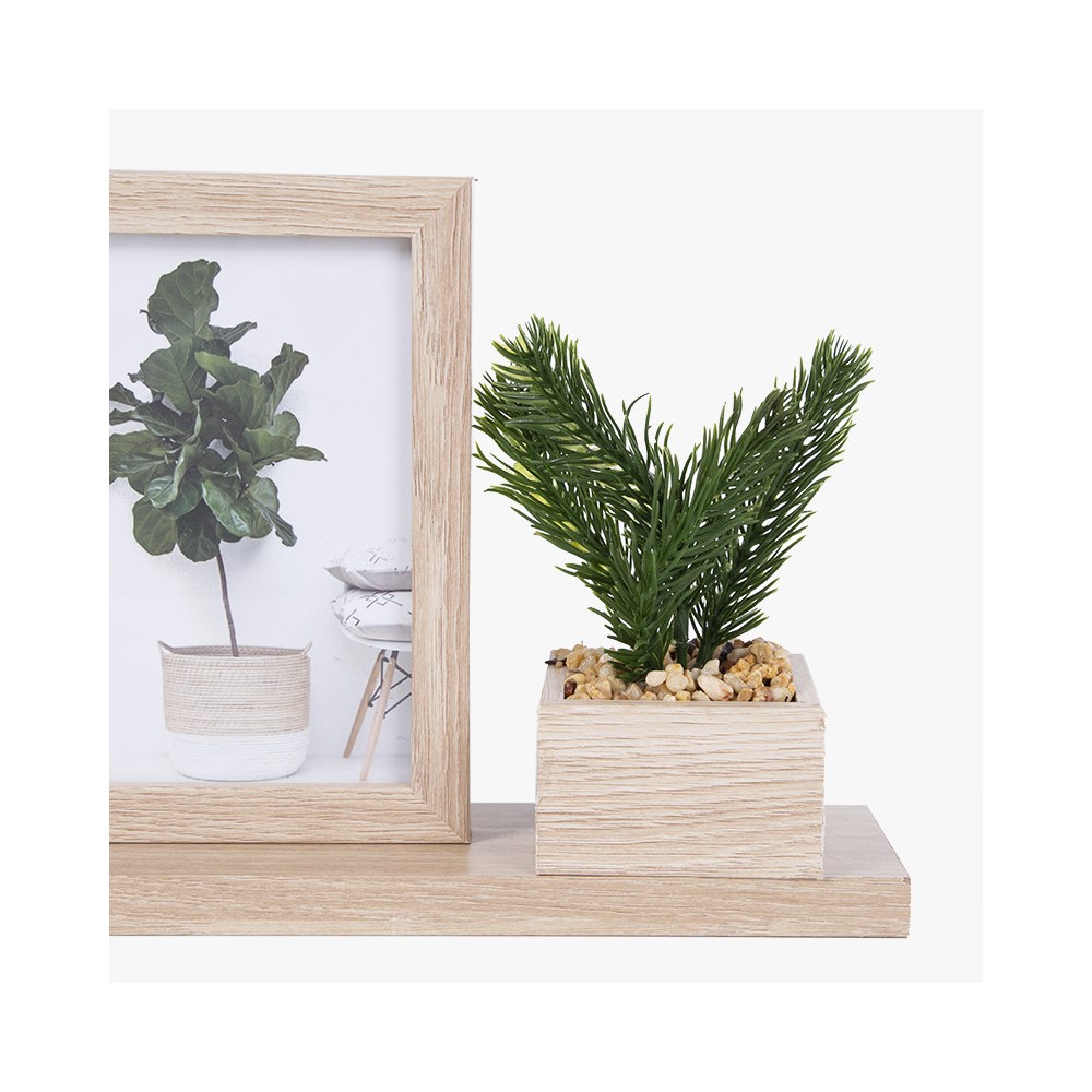Koopman Photo Holder+Decoratice Plant 37X18.5Cm