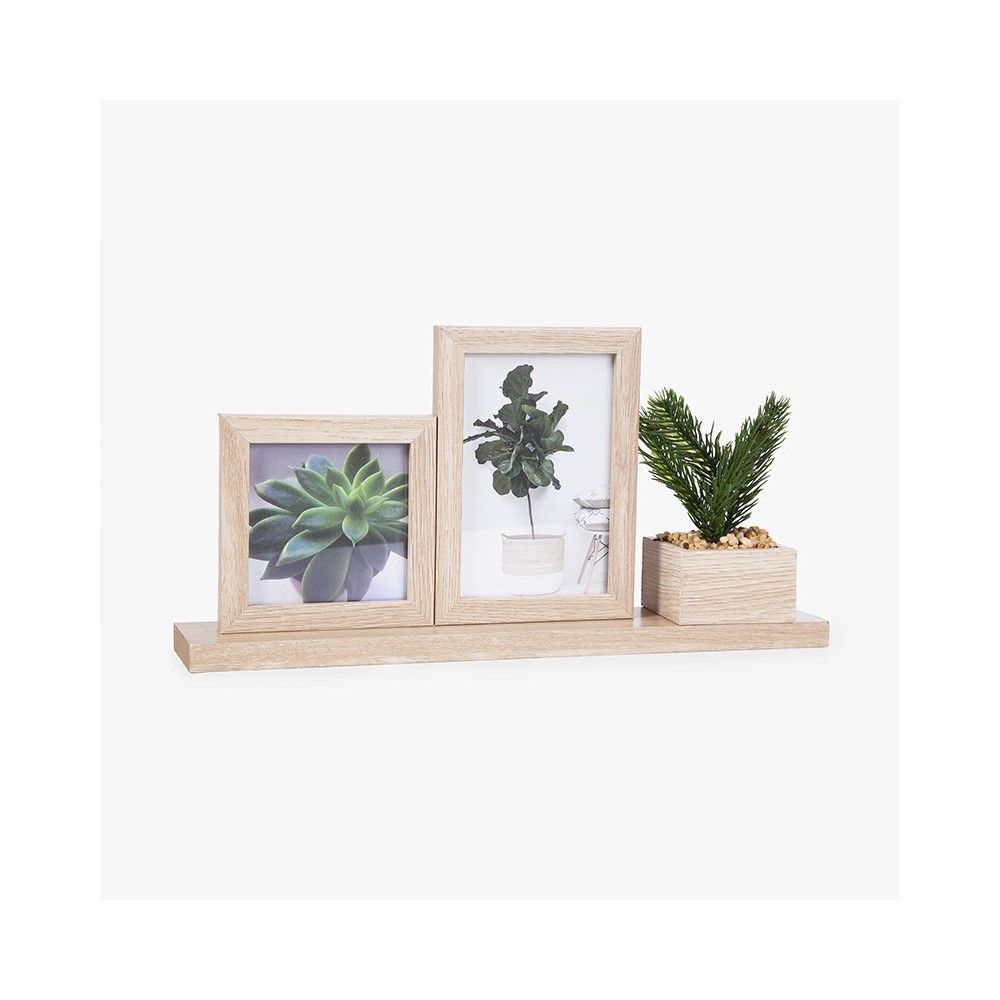 Koopman Photo Holder+Decoratice Plant 37X18.5Cm