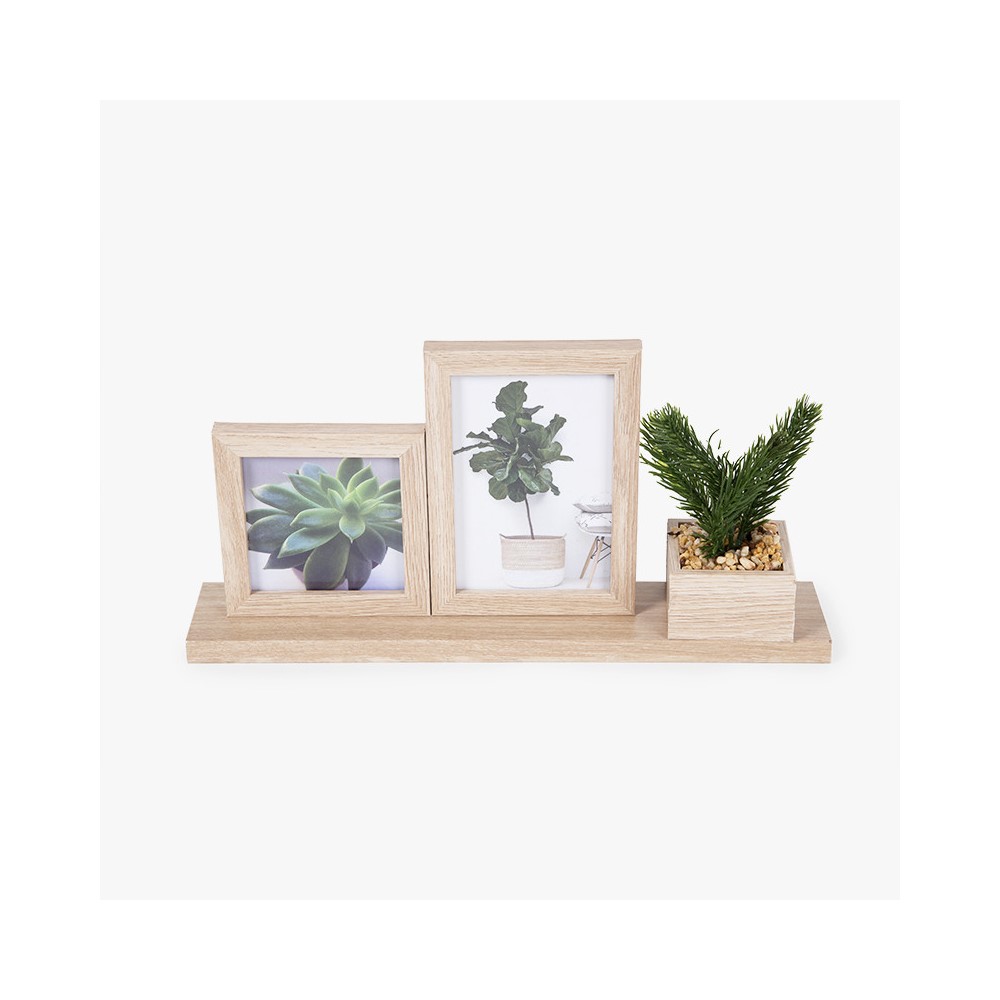 Koopman Photo Holder+Decoratice Plant 37X18.5Cm
