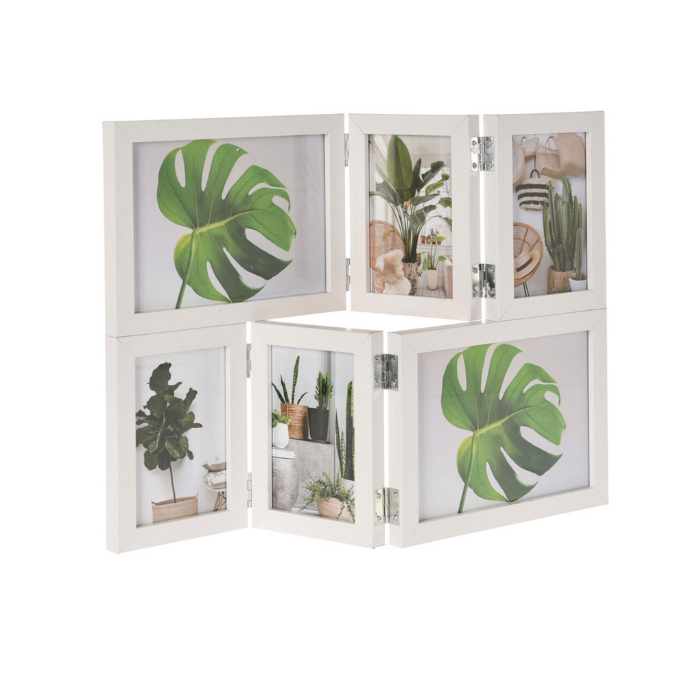 Koopman Photo Frame Folding 6 Photos White