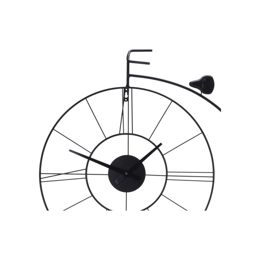 Koopman Bike Black Metal Wall Clock 80Cm