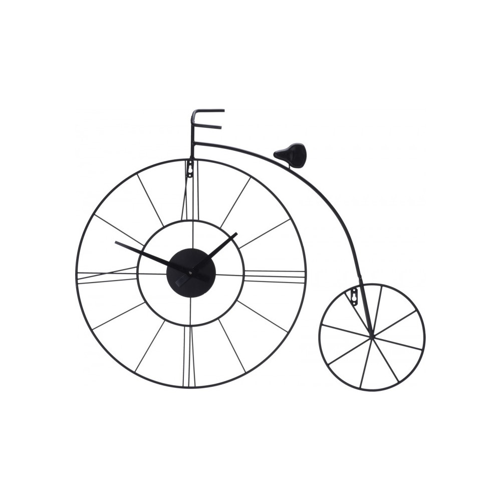 Koopman Bike Black Metal Wall Clock 80Cm