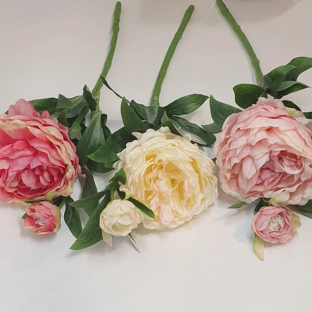 Koopman Artificial Peony 60Cm 3Ass
