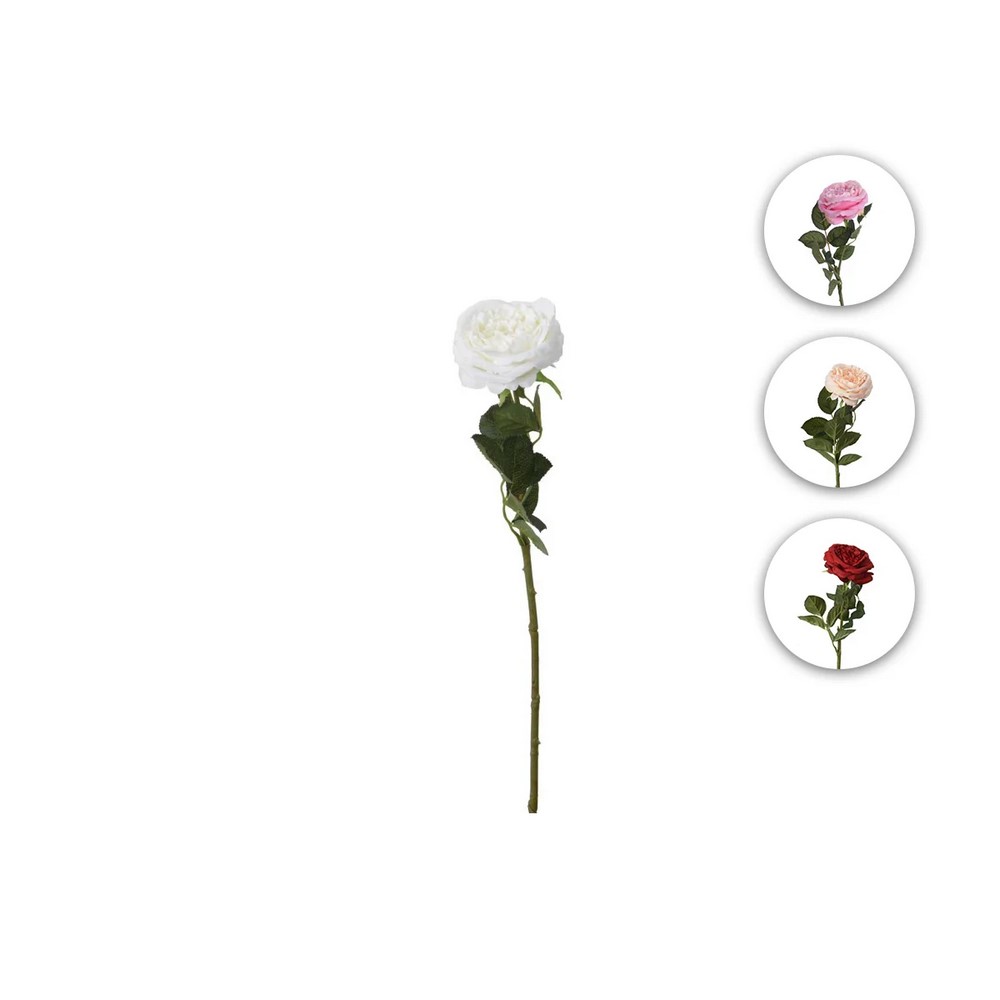 Koopman Artificial Rose 63Cm 4Ass