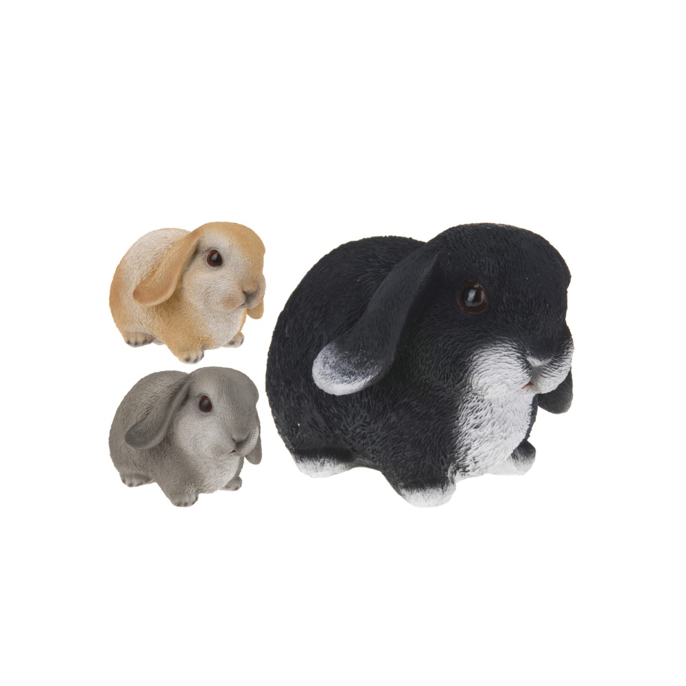 Koopman Decorative Rabbit Figure 16X10Cm 4Ass