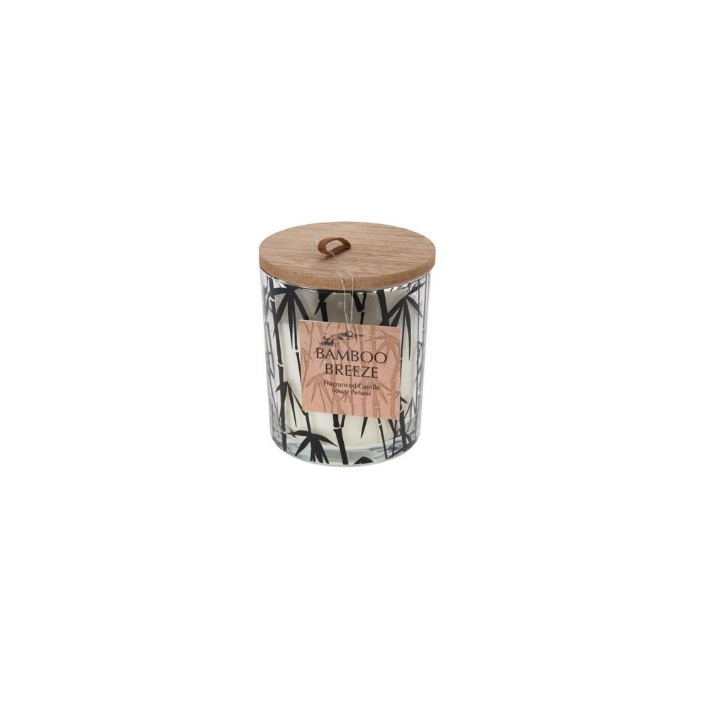 Koopman Candle In Glass Jar With Print