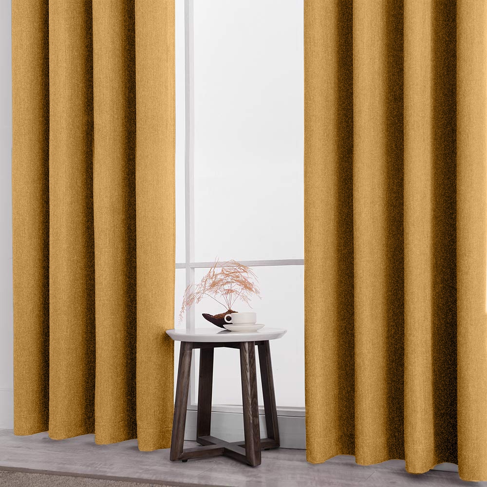 Premier Home Sedef Suede Fabric Curtain Beige 140*270Cm