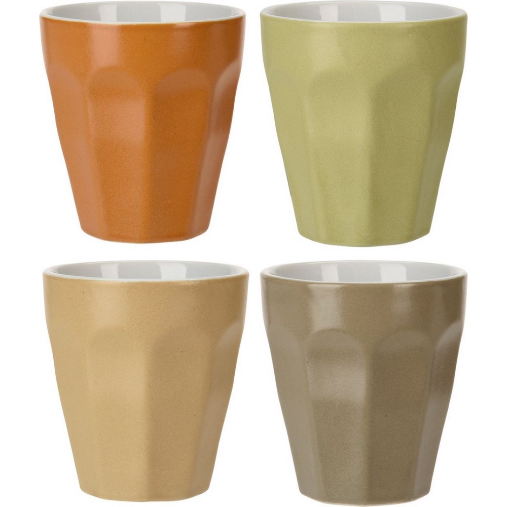 Koopman Mug Porcelain 250Ml Set 4Pcs