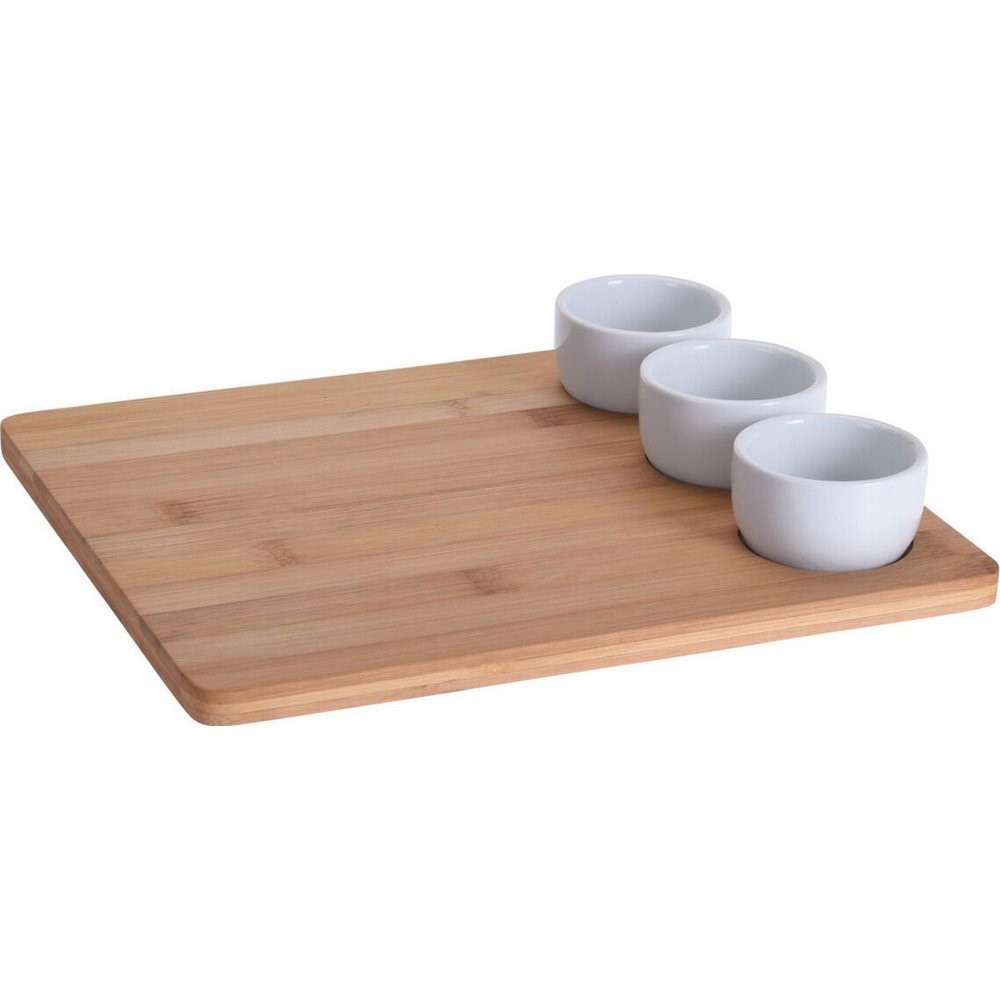 Koopman Sushi Set 4Pcs Bamboo Porcelain