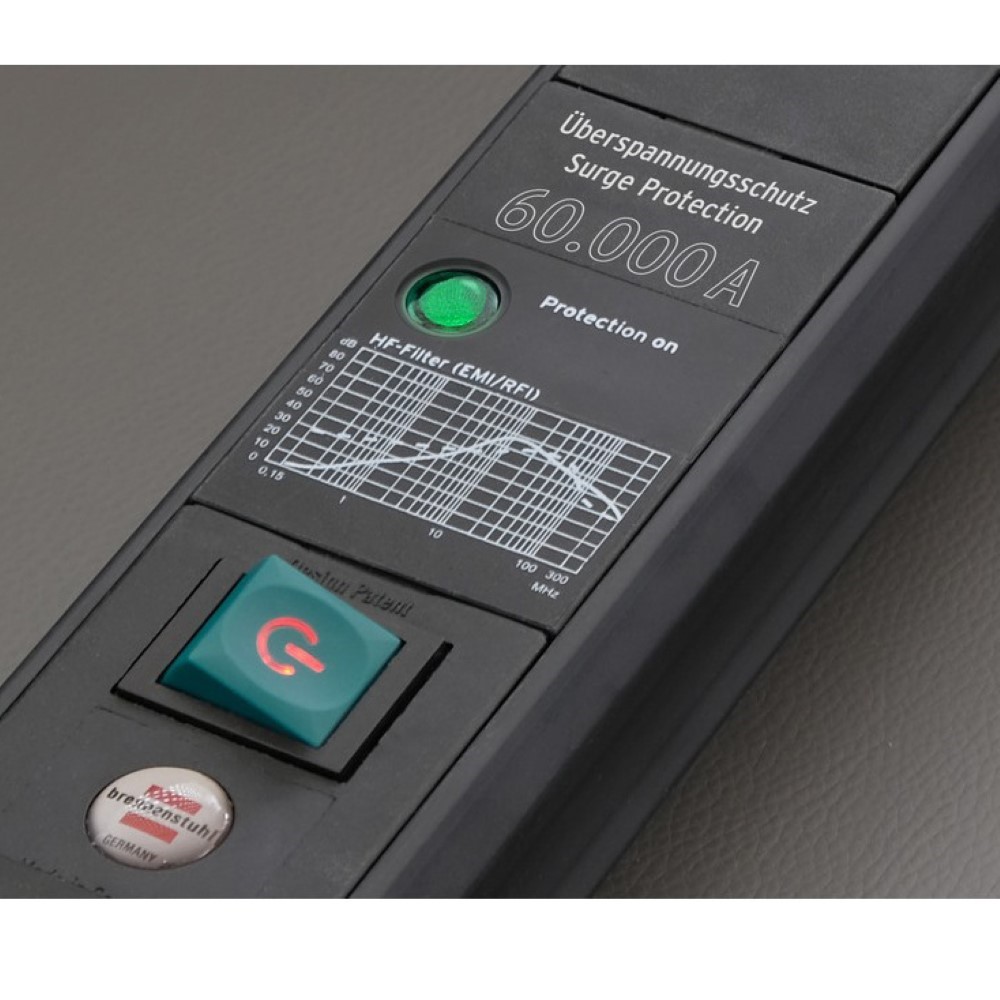 Brennenstuhl Extension Lead 6 Way +2 Usb With Surge Protection 3M