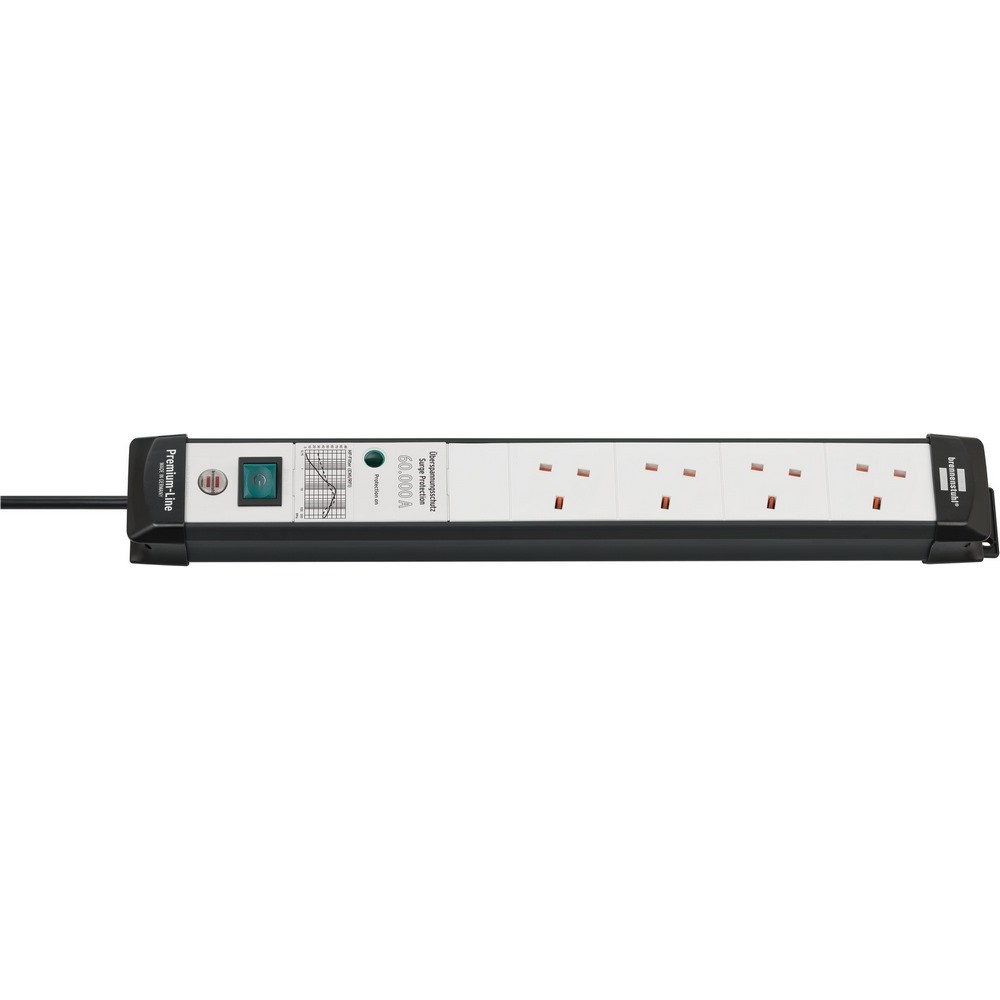 Brennenstuhl Extension Lead 4 Way With Surge Protection 3M