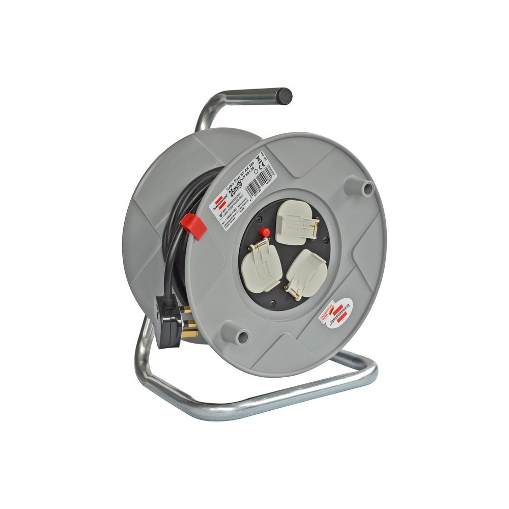 Brennenstuhl Cable Reel 3 Way Socket 25M Extension Cable