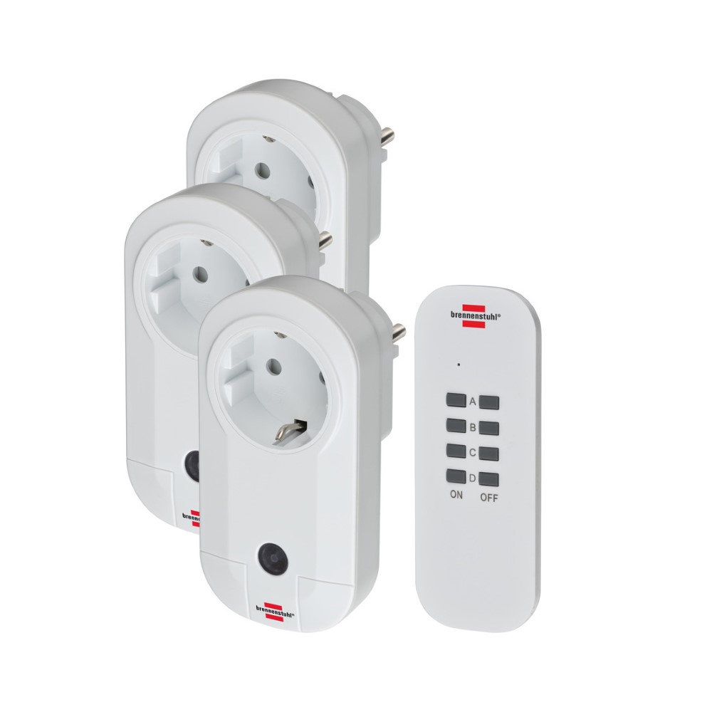 Brennenstuhl Comfort-Line Remote Control Socket Set 3* Ip20