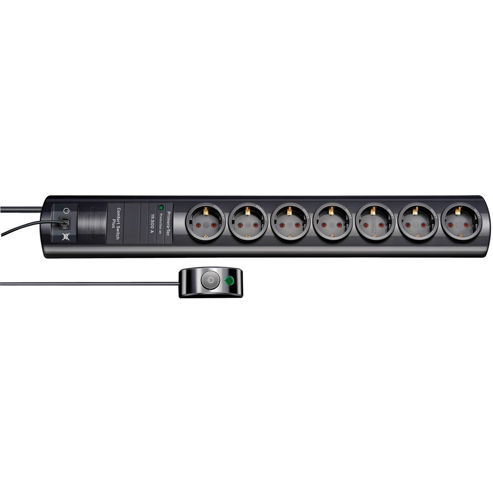 Brennenstuhl Extension Lead With Surge Protection 7 Way 2M