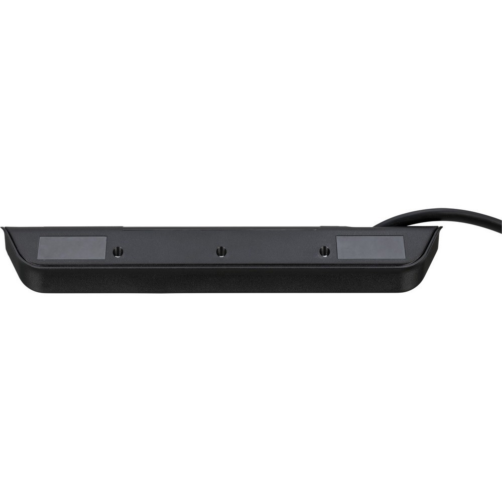 Brennenstuhl Corner Socket Strip 4 Way + 2 Usb Black-Silver