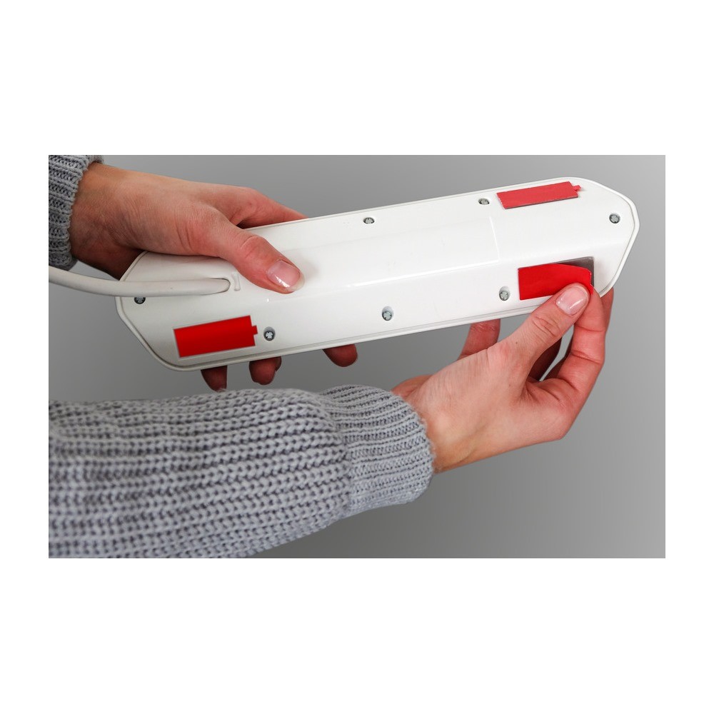 Brennenstuhl Corner Socket Strip 4 Way + 2 Usb White