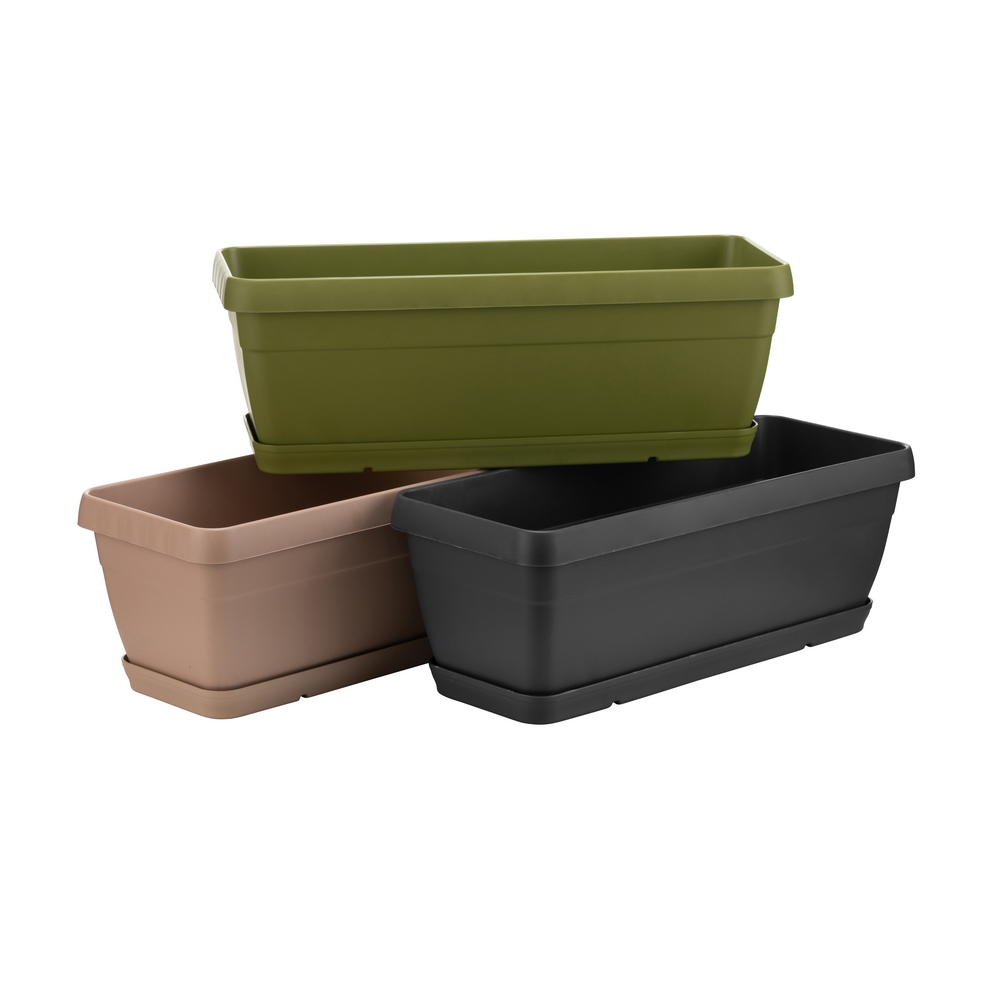 Poliwork Manolya Balcony Flower Pot 40 Green