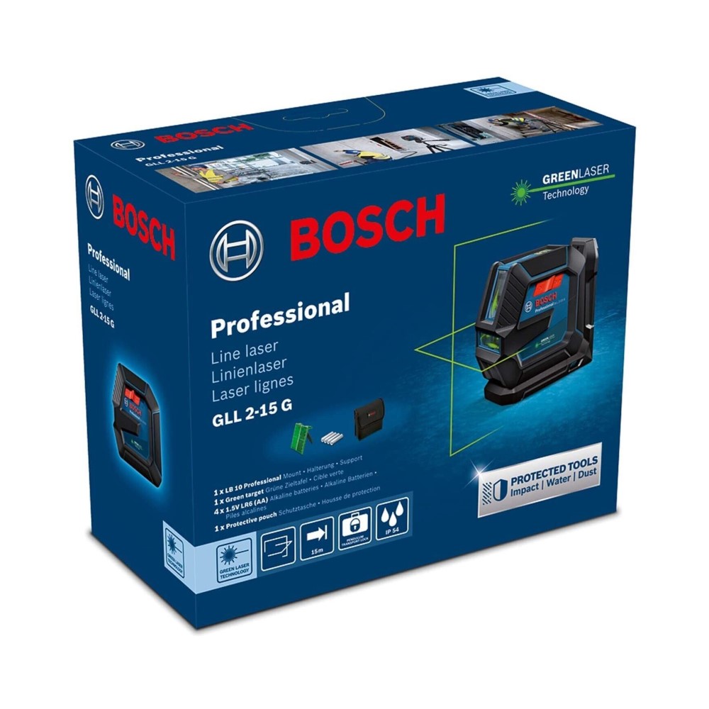BOSCH Bosch Gll 2-15 G + Lb 10G Line Laser