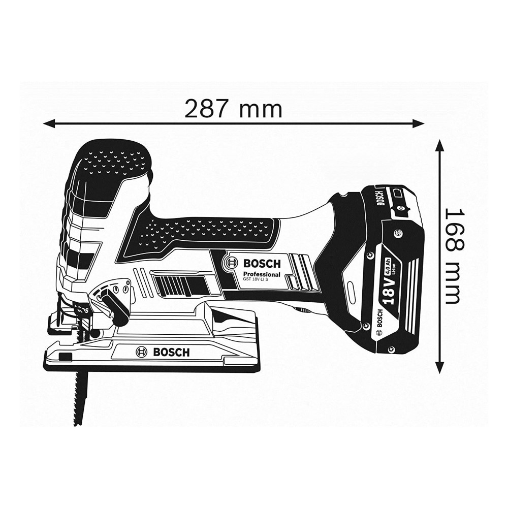 BOSCH Bosch P Gst 18V-Li Cordless Jigsaw