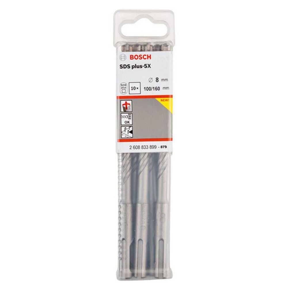 BOSCH Bosch Sds-Plus-5X Hammer Drill Bit 8*160 Mm 10 Pcs
