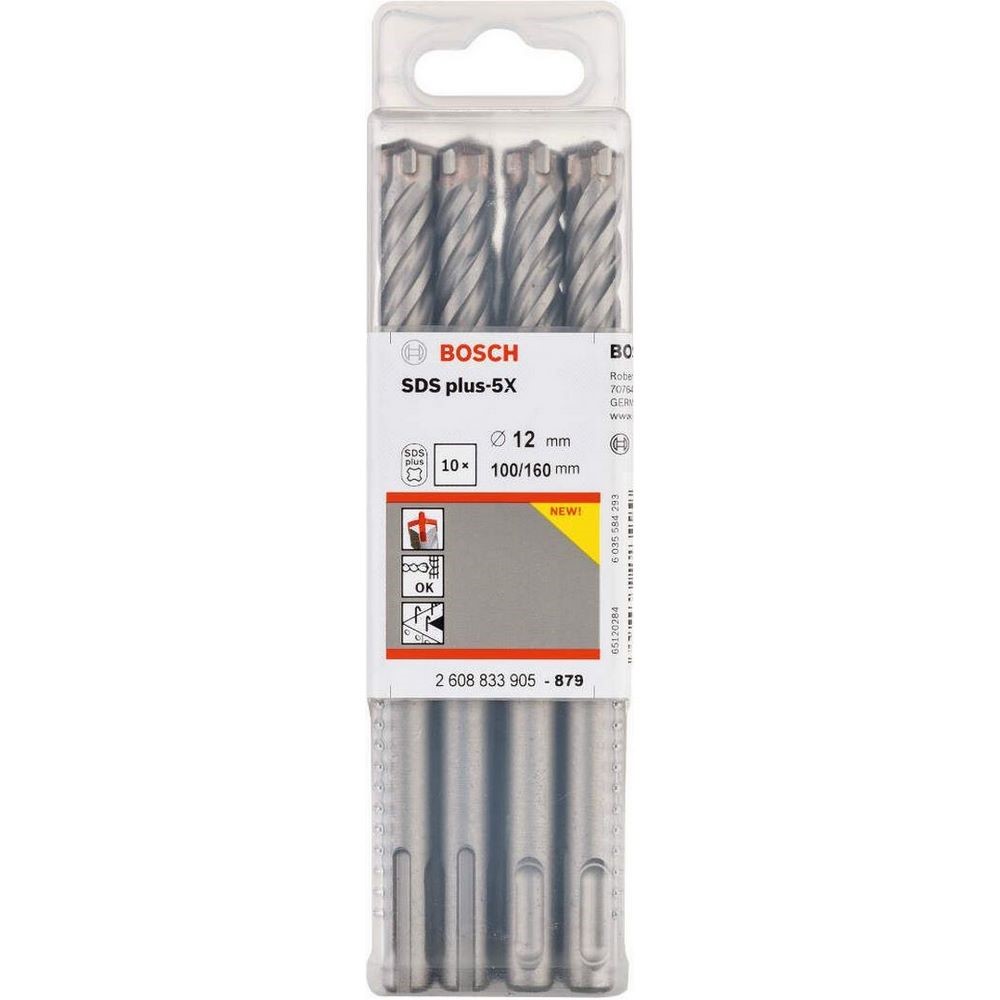 BOSCH Bosch Sds-Plus-5X Hammer Drill Bit 12*160 Mm 10 Pcs