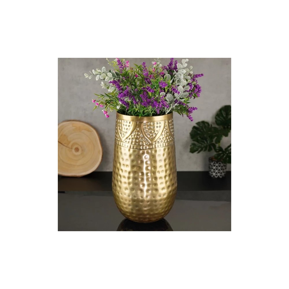 Koopman Vase Metal Gold 19X19X30Cm