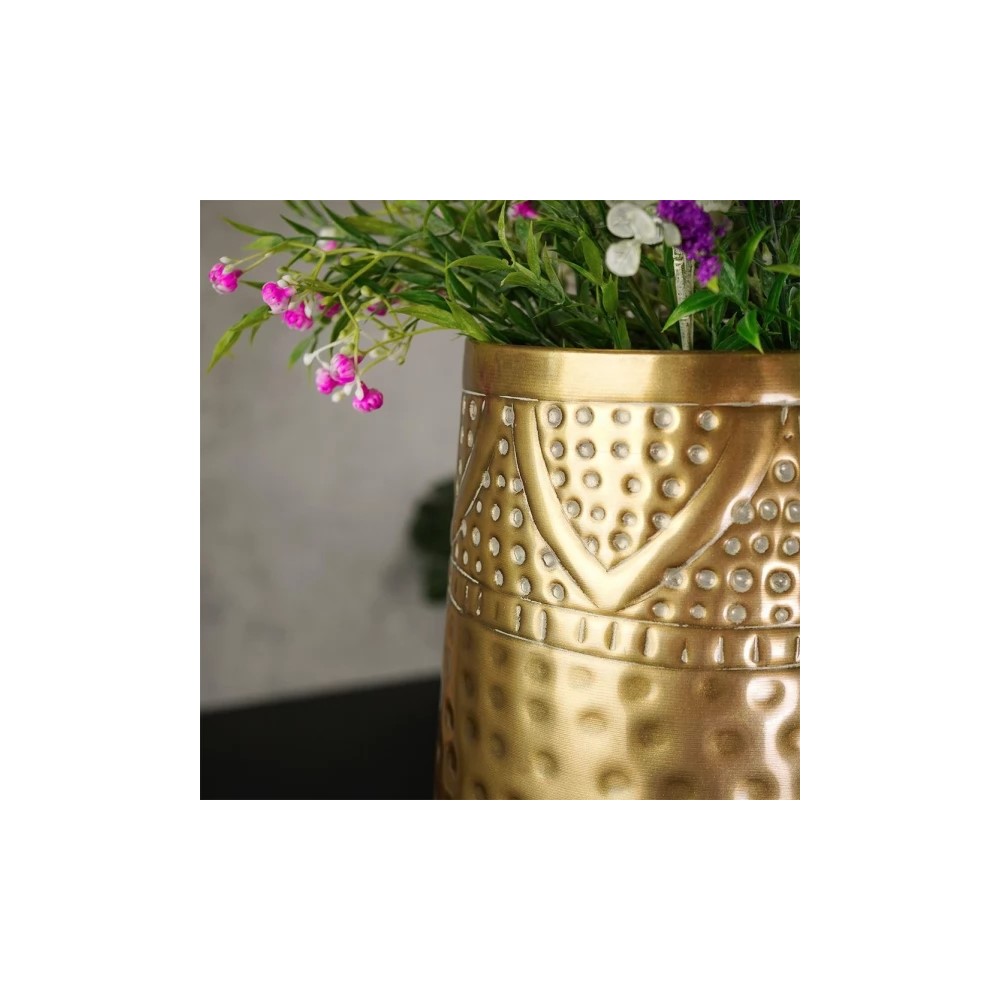 Koopman Vase Metal Gold 19X19X30Cm