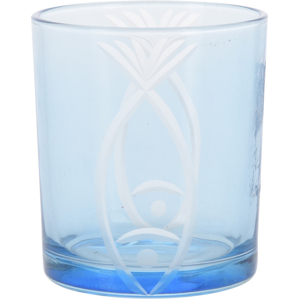 Koopman Tealight Holder Glass Carved