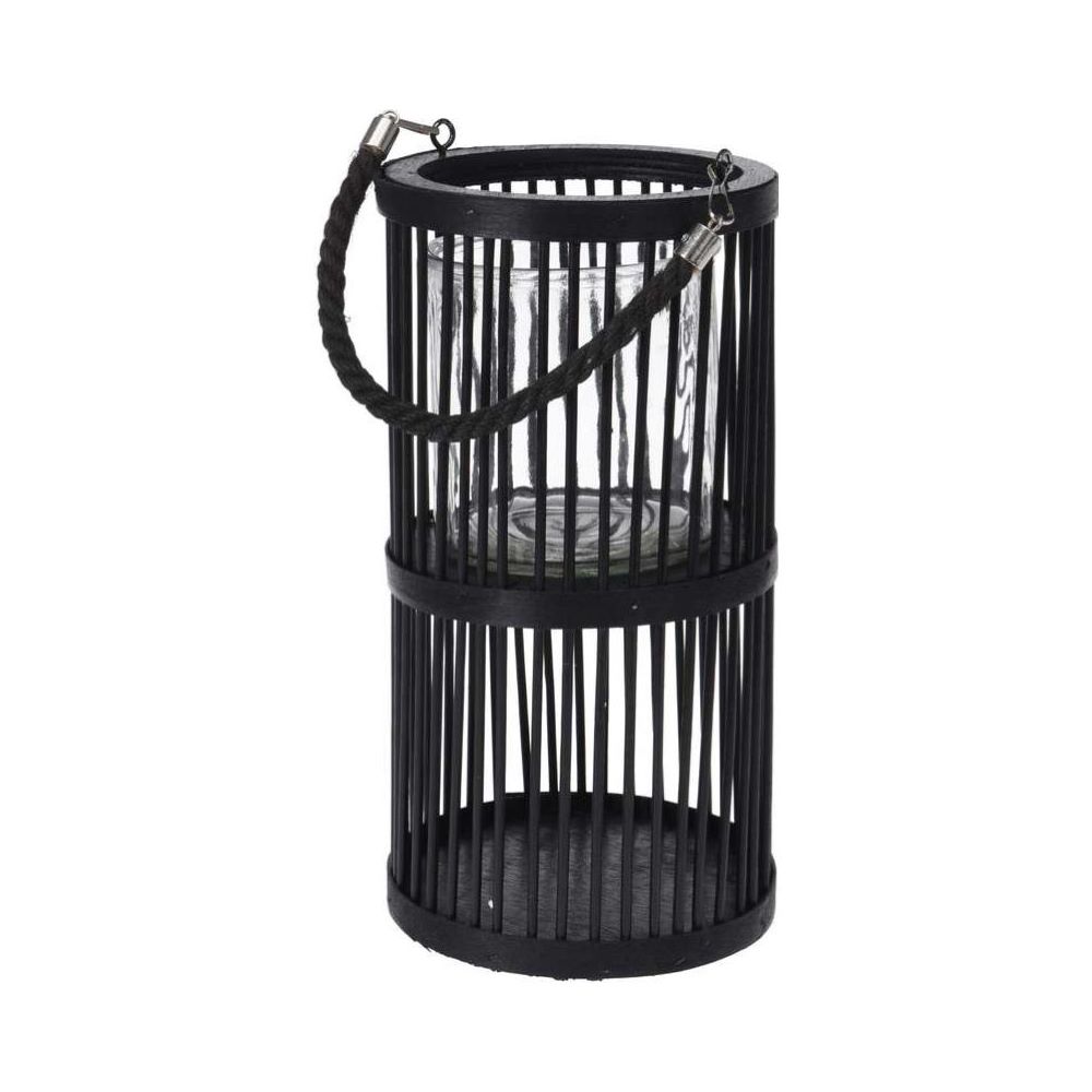 Koopman Lantern Round Black 16X16X30Cm