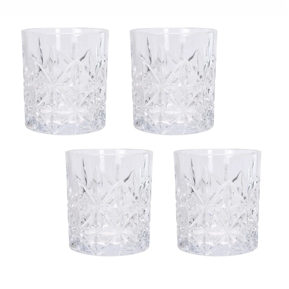 Koopman Crystal Drinking Glass 230Ml 4Pcs