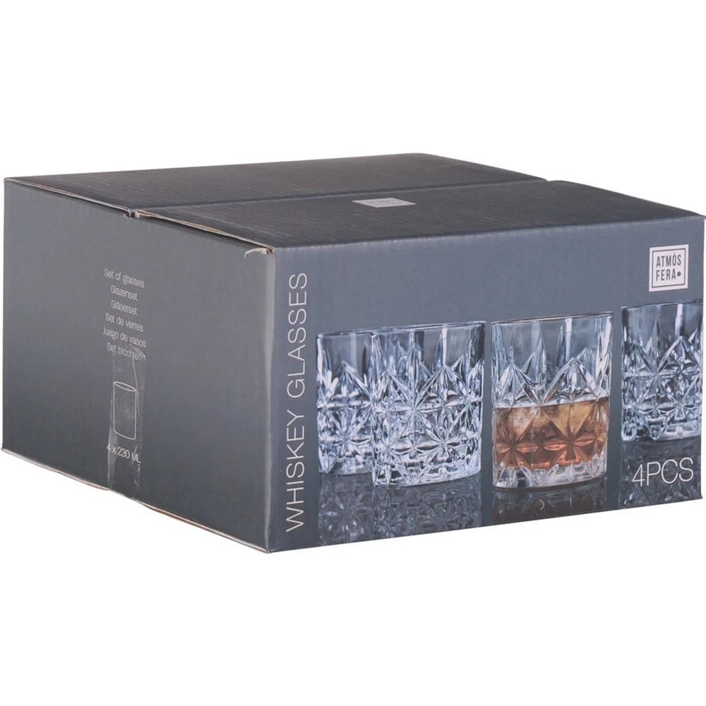Koopman Crystal Drinking Glass 230Ml 4Pcs