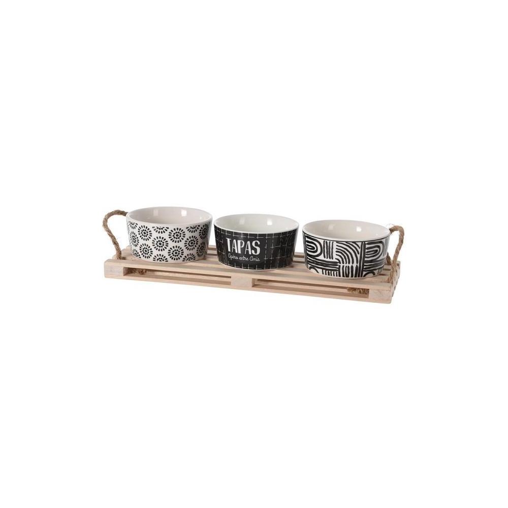 Koopman Serving Set On Pallet Set 4Pcs