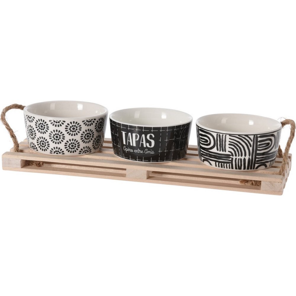Koopman Serving Set On Pallet Set 4Pcs