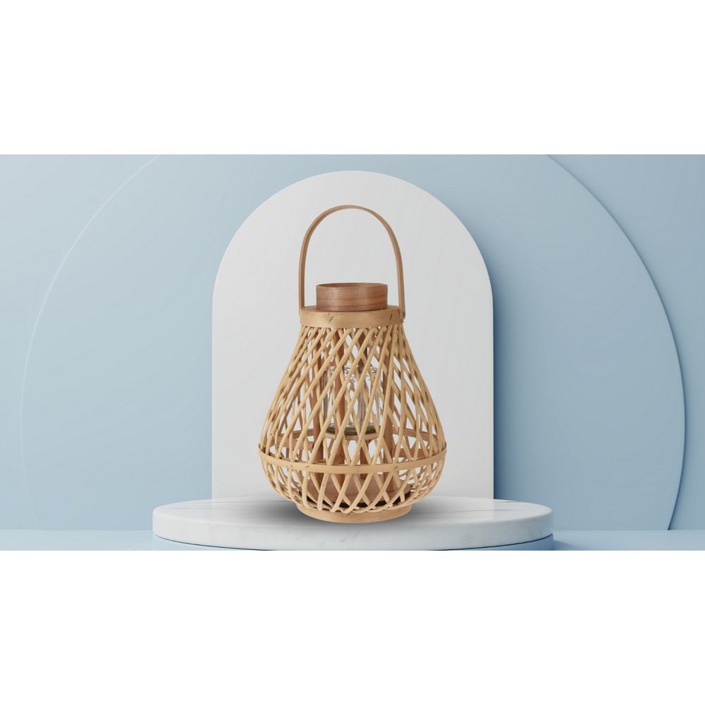 Koopman Lantern Rattan D25Xh30Cm Natur