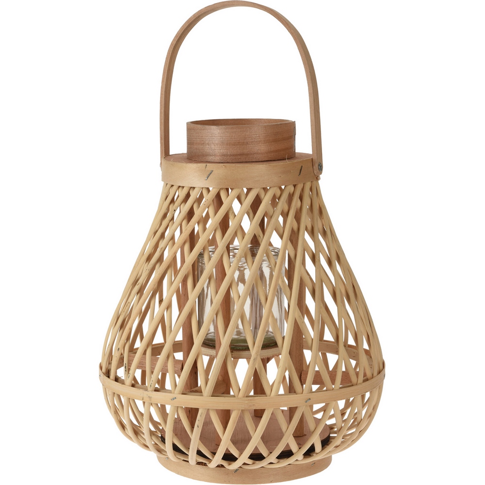 Koopman Lantern Rattan D25Xh30Cm Natur