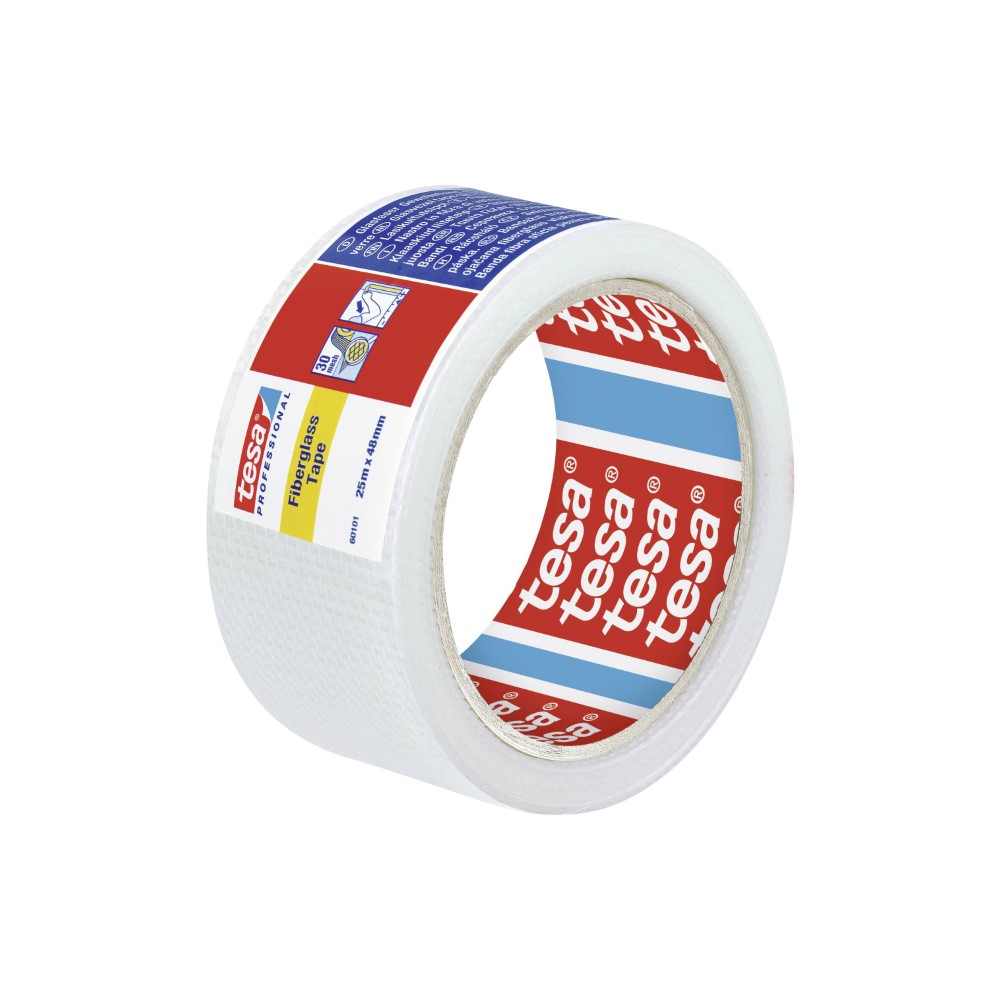 Tesa Fibreglass Tape White 25M : 48Mm
