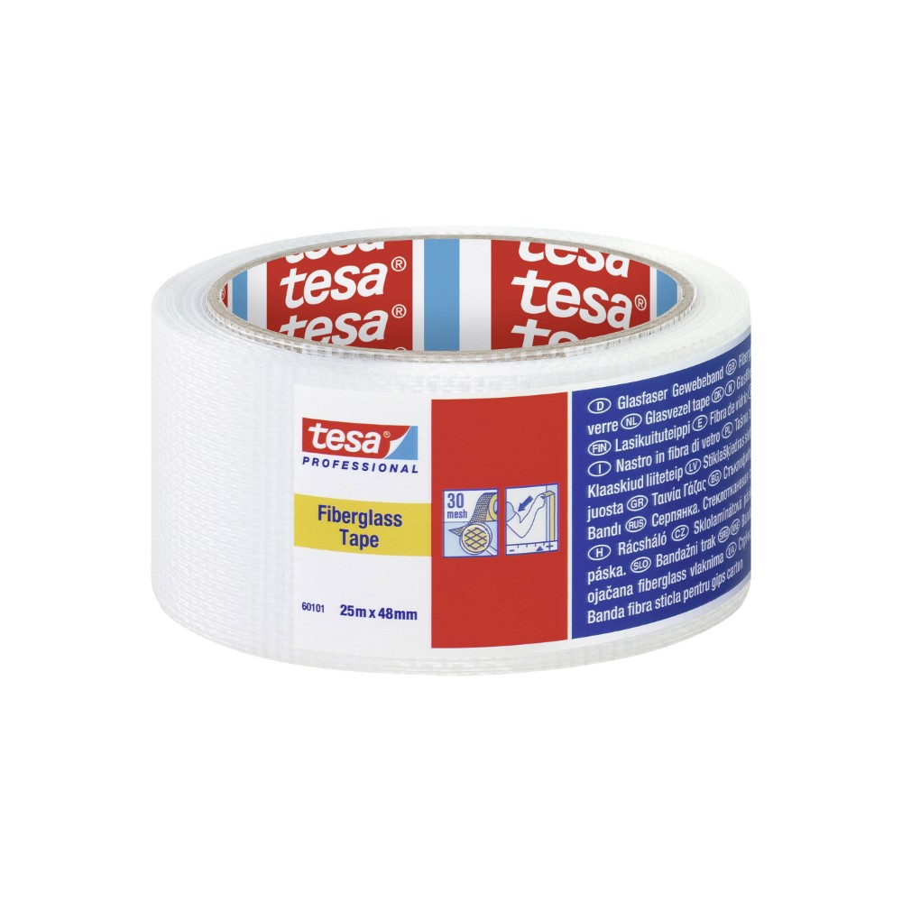 Tesa Fibreglass Tape White 25M : 48Mm