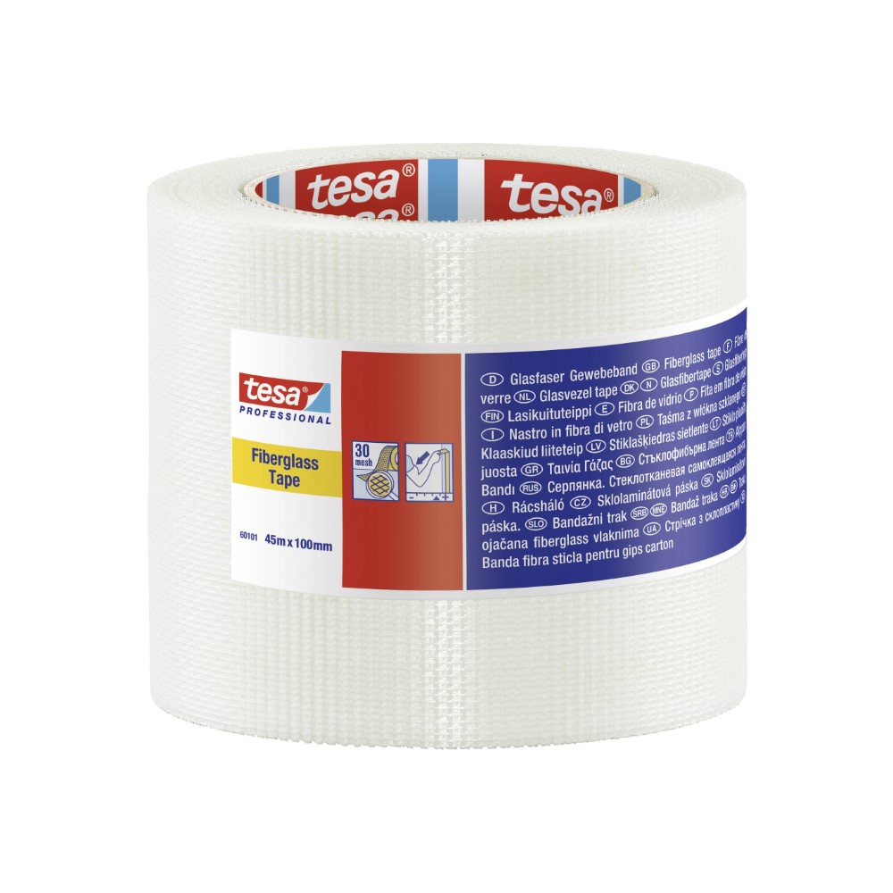 Tesa Fibreglass Tape White 45M : 100Mm