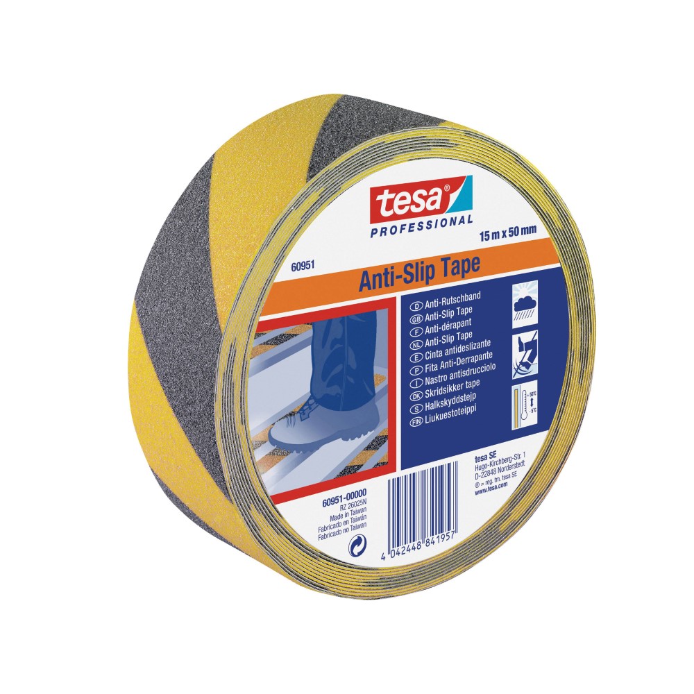 Tesa Anti Slip Tape Professional Yellow-Black
