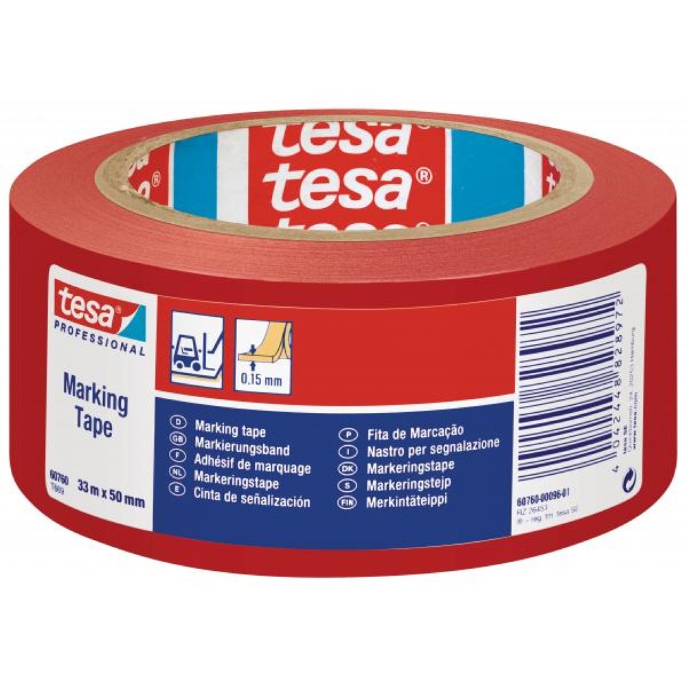 Tesa Floor Marking Tape Professional Red