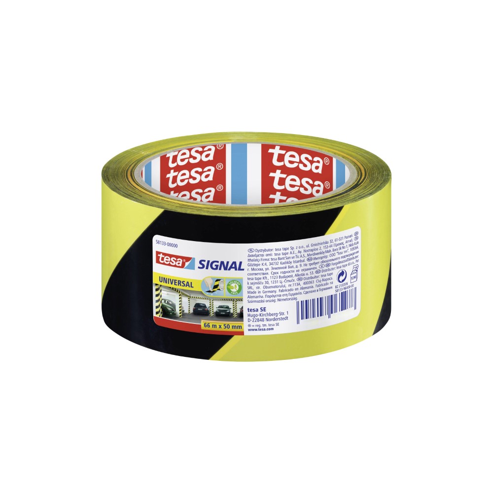 Tesa Marking Tape Universal Yellow-Black