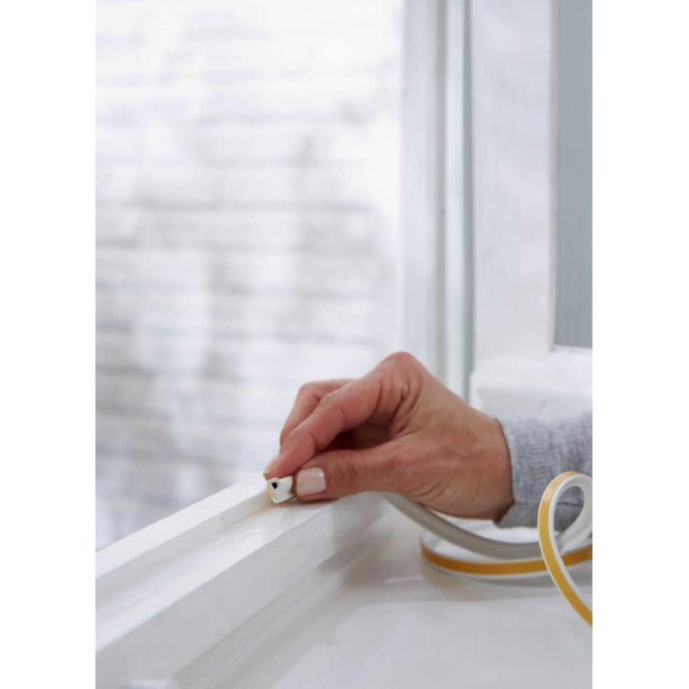 Tesamoll P-Profile Draught Excluder (2-5Mm Gaps) White