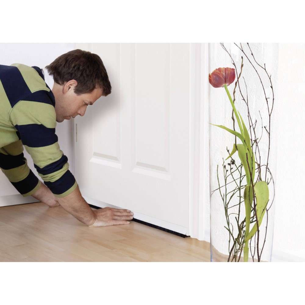 Tesamoll Door-To-Floor Brush Standard Brown