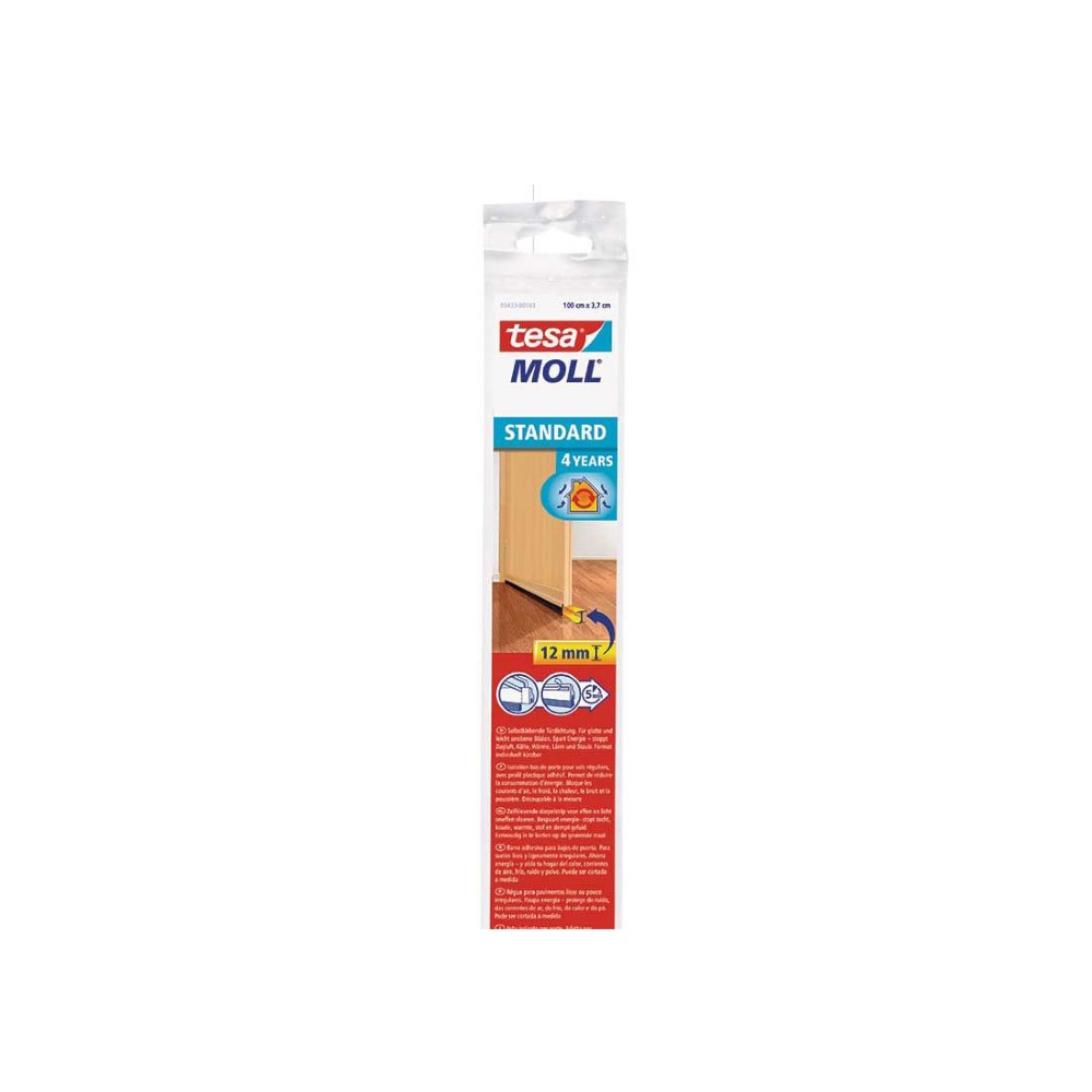 Tesamoll Door-To-Floor Brush Standard Beige