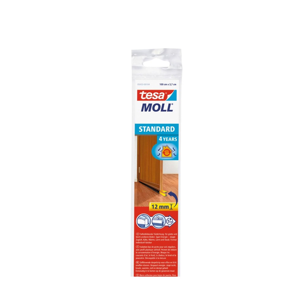 Tesamoll Door-To-Floor Brush Standard Light Brown