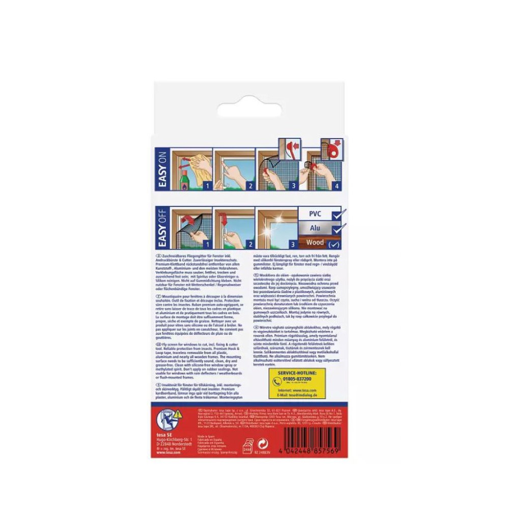 Tesa Mn Comfort Window 1,3X1,3 White