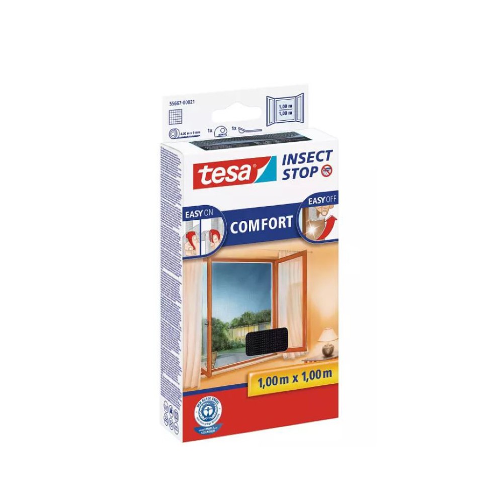 Tesa Mn Comfort Window 1X1 Black