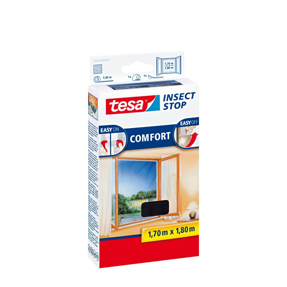 Tesa Mn Comfort Window 1,7X1,8 Black